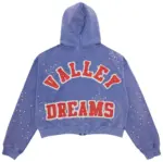 Vale Forever “Sea Cluster” (Pluto Clustered) Zip Up Hoodie Blue