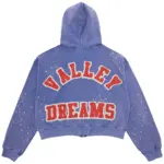 Vale Forever “Sea Cluster” (Pluto Clustered) Zip Up Hoodie Blue