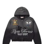 Vale Forever Blackrock Zip Up Hoodie Black