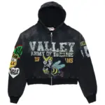 Vale Forever Army Of Dreams Zip Hoodie Black - Image 2