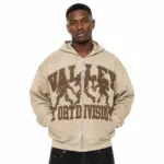 Vale Forever “Mud Friday” Zip-Hoodie – Sand & Chocolate