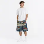 Forever 1980s Relaxed Denim Jorts – Mid Wash - Image 3