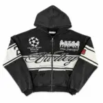 Vale Forever Life Is Forever Valley Sport Zip Up Hoodie Black