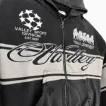 Vale Forever Life Is Forever Valley Sport Zip Up Hoodie Black - Image 6