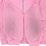 Vale Forever “Sea Cluster” Pluto Clustered Zip-Up Hoodie – Pink - Image 5