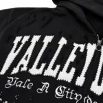 Vale Forever “Valley Dreams” Splatter Zip-Up Hoodie Black - Image 5
