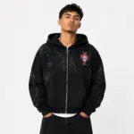 Vale Forever “Sea Cluster” (Pluto Clustered) Zip Up Hoodie Black - Image 5