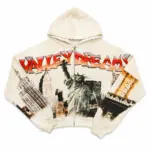 Vale Forever Liberty Valley Dreams NY Zip Up Hoodie – Beige