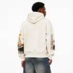 Vale Forever Liberty Valley Dreams NY Zip Up Hoodie – Beige - Image 6