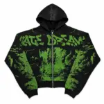 Vale Forever “Nightmare” Zip-Up Hoodie Black/Green