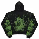 Vale Forever “Nightmare” Zip-Up Hoodie Black/Green - Image 2