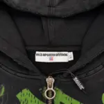 Vale Forever “Nightmare” Zip-Up Hoodie Black/Green - Image 3