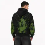 Vale Forever “Nightmare” Zip-Up Hoodie Black/Green - Image 5