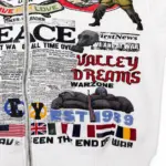 Vale Forever “Peace” Zip-Up Hoodie White - Image 5