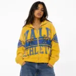 Vale Forever “Bighorn” Vale Athletic Zip-Up Hoodie – Yellow - Image 4
