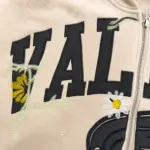 Vale Forever “Valley Racer” Zip-Up Hoodie Beige - Image 4